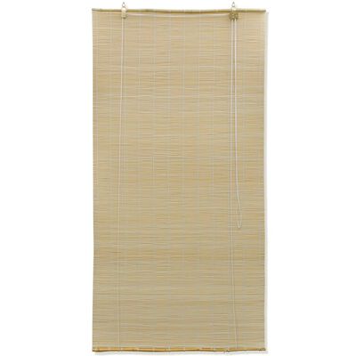vidaXL Rullegardiner naturlig bambus 100 x 160 cm