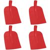 vidaXL Spadehode 4 pcs R&oslash;d 32 x 24,5 cm Pulverlakkert st&aring;l