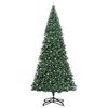 vidaXL Kunstig forbelyst juletre med 300 LED gr&oslash;nn 500 cm PVC
