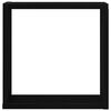 vidaXL Vegghyller kube 2 stk svart eik 30x15x30 cm konstruert tre