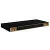 vidaXL Flytende vegghyller 2 stk svart 50x23x3,8 cm MDF