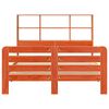 vidaXL Sengeramme uten madrass voksbrun 140x200 cm heltre furu