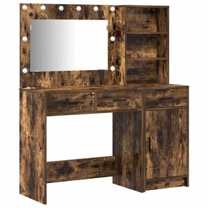vidaXL Sminkebord 2 stk. Brun 78,5 x 41 x 135 cm Konstruert tre