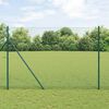 vidaXL Gjerdep&aring;le gr&oslash;nn 10 x 1,6 m (13 mm netting) St&aring;l og PVC