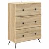 vidaXL Skuffeskap 66 x 34,5 x 90 cm Konstruert tre Sonoma eik