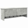vidaXL Vegghengt kleshenger Betonggr&aring; 80 x 20 x 30 cm Konstruert tre