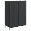 vidaXL Serviesskap Svart 66 x 34,5 x 92 cm Konstruert tre