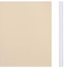 vidaXL Hageskjerm PVC 35x0,19 m kremhvit