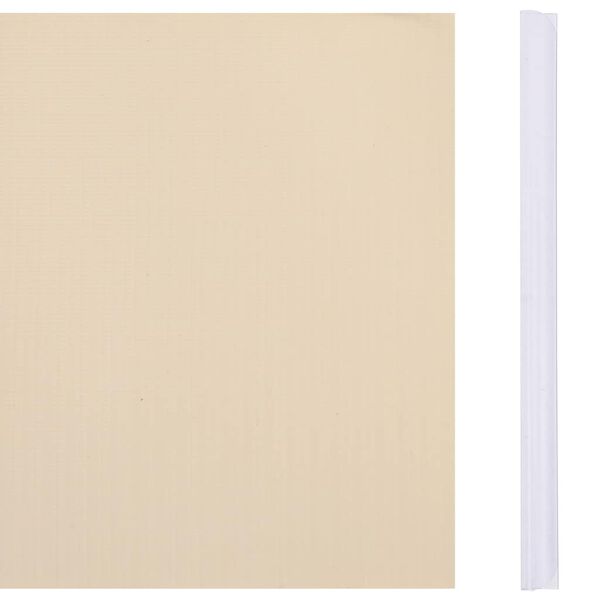 vidaXL Hageskjerm PVC 35x0,19 m kremhvit