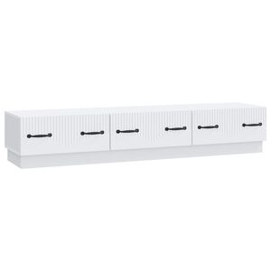 vidaXL TV-skap med skuff Hvit 147 x 34,5 x 27 cm Konstruert tre