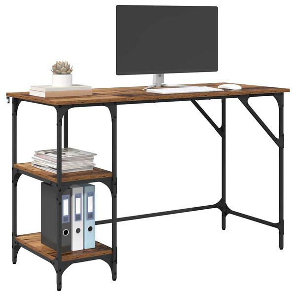 vidaXL Skrivebord Gamle tre 120 x 50 x 75 cm Konstruert tre