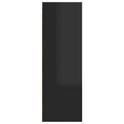 vidaXL TV-benk høyglans svart 30,5x30x90 cm sponplate
