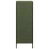 vidaXL Highboard olivengrønn 68x39x101,5 cm stål