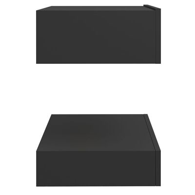 vidaXL Nattbord 2 stk grå 60x35 cm sponplate