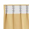 vidaXL M&oslash;rkleggende Gardiner med Ringer 2 pcs Beige 175 x 140 cm
