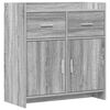 vidaXL Serviesskap Gr&aring; Sonoma 75 x 36 x 80 cm Konstruert tre