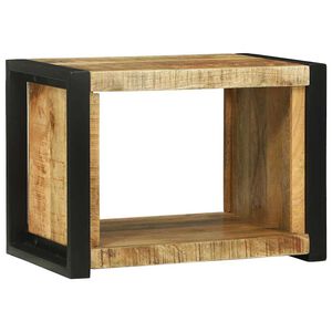 vidaXL Veggcube med lagring Brun 55 x 35 x 40 cm Massiv mango tre