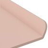 vidaXL Flytende hylle Veggmontert 3 pcs Rosa 40 x 9 x 2,5 cm St&aring;l