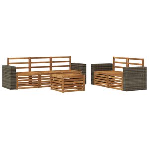 vidaXL Sofasett Solid akasietre