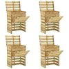 vidaXL Kompostkasse med lamelldesign 4 stk 80x50x100cm impregnert furu