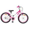 vidaXL Barnesykkel Med St&oslash;ttehjul 18 Tommer for 5-7 &aring;r gammel Rosa