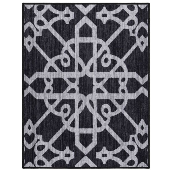 vidaXL Teppel&oslash;per svart 80x100 cm