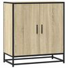 vidaXL Skjenk sonoma eik 68x35x76 cm konstruert tre og metall