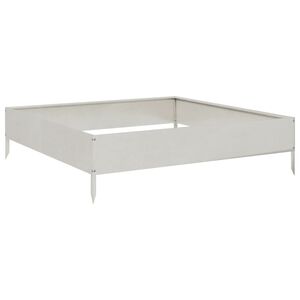 vidaXL H&oslash;ybed 100x100x26 cm rustfritt st&aring;l
