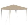 vidaXL Pop-up Festtelt 288 x 288 x 245 cm Krem Oxford Stoff