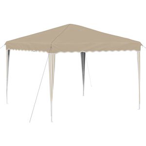 vidaXL Pop-up Festtelt 288 x 288 x 245 cm Krem Oxford Stoff