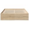 vidaXL Sengeramme sonoma eik 140x190 cm