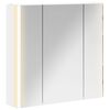 vidaXL Baderomsspeilskap Hvit 63,5 x 15,5 x 60,5 cm Konstruert tre
