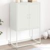 vidaXL Highboard hvit 68,5x38,5x107 cm stål