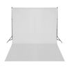 vidaXL Fotostudiosett med bakgrunn, lamper og parasoller