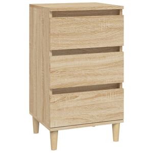 vidaXL Nattbord sonoma eik 40x35x70 cm konstruert tre