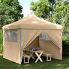 vidaXL Partytelt Beige 292 x 292 x 315 cm Oxford Stoff