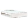 vidaXL Sengeramme hvit heltre 135x190 cm Double