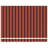 vidaXL Markise R&oslash;d og svart 350 x 250 x 165 cm Polyester og aluminium