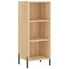 vidaXL Highboard sonoma eik 34,5x34x180 cm konstruert tre