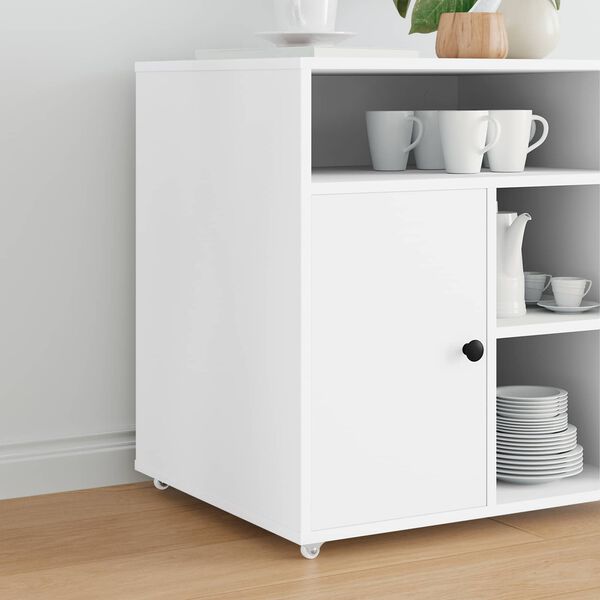 vidaXL Hjul 12 pcs Hvit 42 x 11,5 x 29 mm Jern