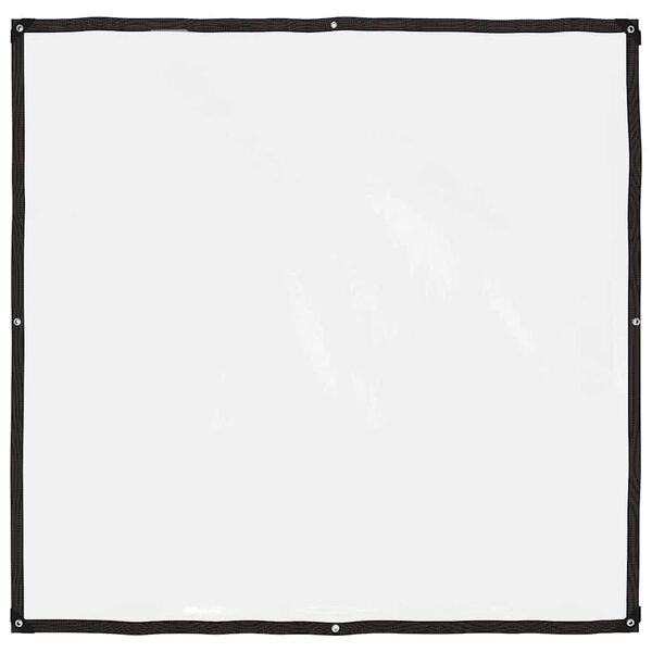 vidaXL Klar presenning med maljer 2x2 m polyetylen