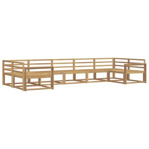 vidaXL Utend&oslash;rs sofa-sett 7 pcs Hvit Solid akasietre