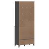 vidaXL Highboard VIKEN antrasitt grå 80x40x200 cm heltre furu
