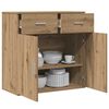 vidaXL Serviesskap Artisan Eik 78 x 38 x 80 cm Konstruert tre