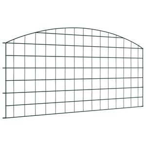 vidaXL Damhegnsett 5 stk. 100 x 50 cm St&aring;l gr&oslash;nn
