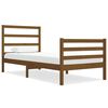 vidaXL Sengeramme honningbrun heltre furu 75x190 cm Small Single