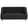 vidaXL Hundesofa svart 85x50x39 cm lin