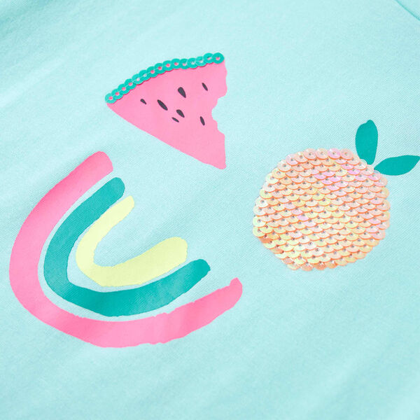 T-skjorte for barn lysemynte 116