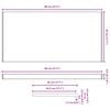 vidaXL Vinduskarmer Svart med trestruktur 80 x 45 x 4,5 cm PVC