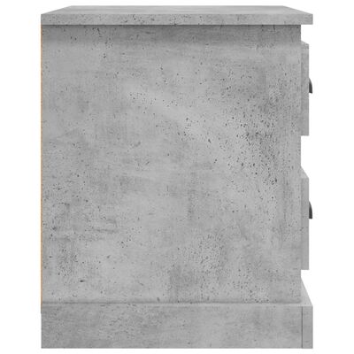 vidaXL Nattbord betonggrå 39x39x47,5 cm konstruert tre